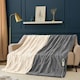 image 1 of Neo Electric Cable Knit Heated Throw Reversible Blanket Fleece Sherpa 9 Heat Settings Machine Washable | Grey | GREY | One Size | 1
