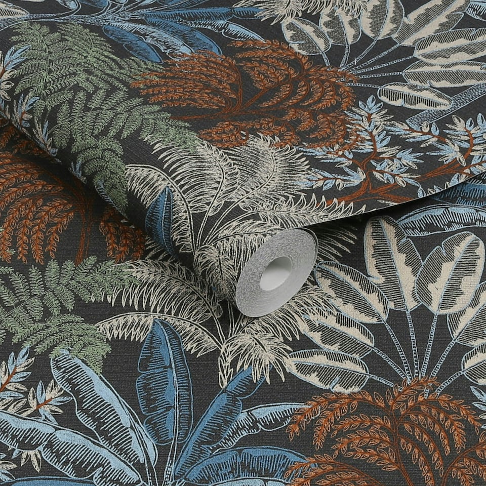 image 1 of Superfresco Easy Intrigue Twilight Wallpaper Black | Black