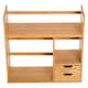 image 6 of HOMCOM Desk Organiser Desktop Bookshelf 180 Degree Rotatable 2 Drawers Bamboo