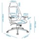 image 5 of Clifton office chair with wheels in black Black | Black