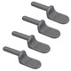 image 1 of 12.5mm Weld On Gudgeon Tailboard Hinge Pin for Trucks Trailers Self Colour 4pc Grey