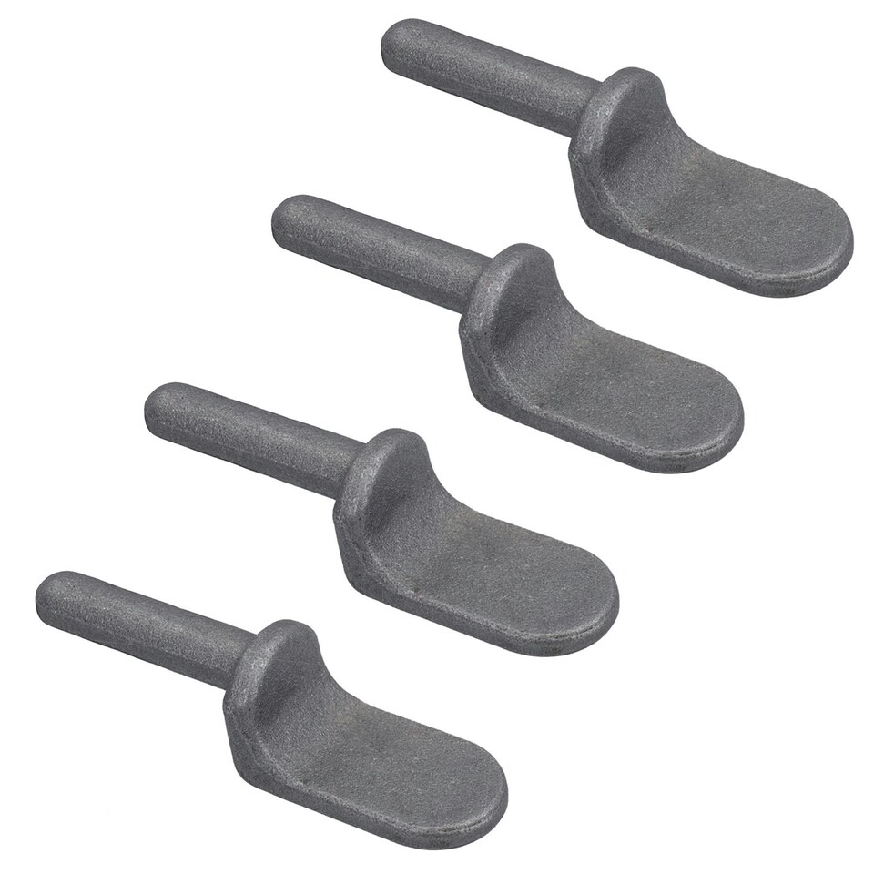 image 1 of 12.5mm Weld On Gudgeon Tailboard Hinge Pin for Trucks Trailers Self Colour 4pc Grey