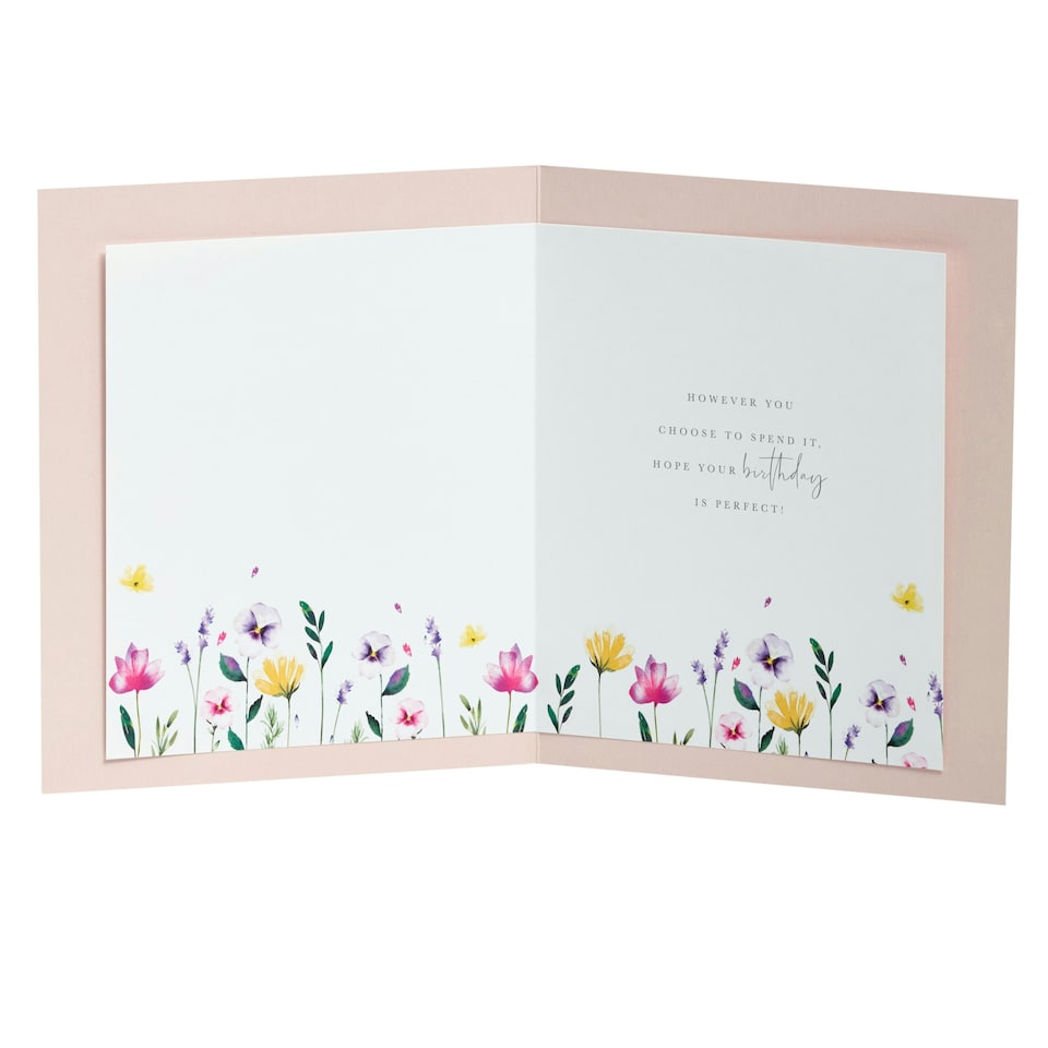 image 1 of Birthday card - Butterfly Garden - Cake