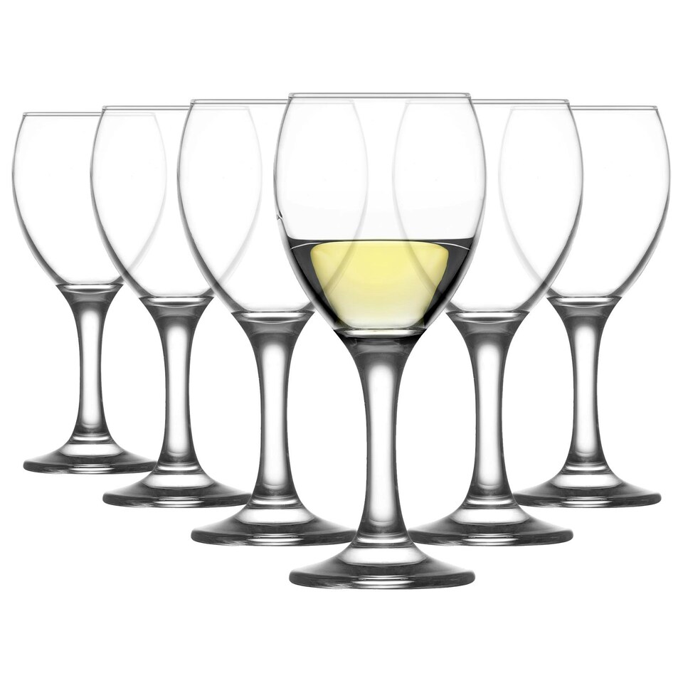 image 1 of LAV Empire White Wine Glasses - 245ml - Pack of 6