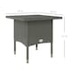 image 4 of Outsunny PE Rattan Outdoor Coffee Table, Easy Match Rattan Side Table, Grey 