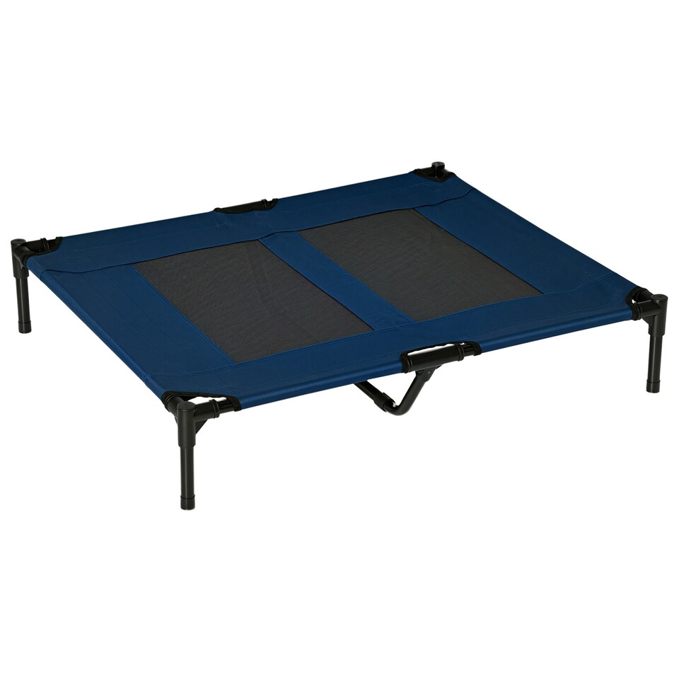 image 1 of PawHut Pet Raised Bed Dog Cat Hammock Puppy Large Cots Camping Portable Outdoor