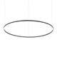 image 1 of ORACLE Slim 150cm DALI Dimmable 3000K Round Integrated LED Pendant Ceiling Light Black