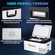 image 6 of Outsunny 12V Portable Car Refrigerator w/ Inner LED Light Indoor Outdoor, 18L