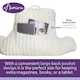 image 5 of Aamira Reading Pillow Cream Faux Fur Ribbed Memory Foam Support Cushion | Cream | Cream | Standard | 1