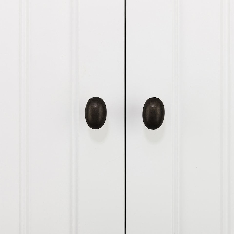 image 1 of Teamson Home Tall Linen Tower Cabinet with 2 Doors, 2 Drawers & Shelves
