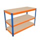 image 2 of S-Rax 3 Tier Workbench - 120cm x 60cm x 90cm Orange