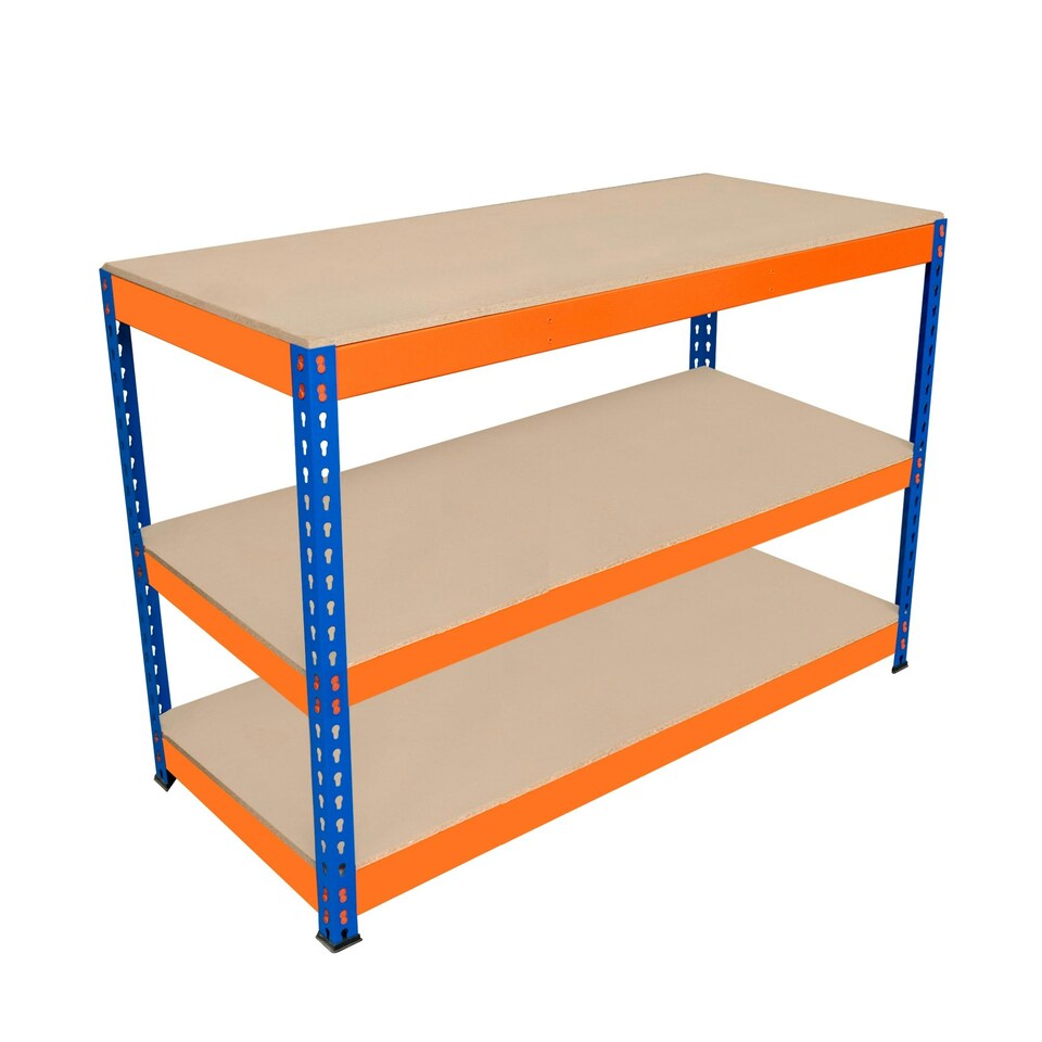 image 1 of S-Rax 3 Tier Workbench - 120cm x 60cm x 90cm Orange