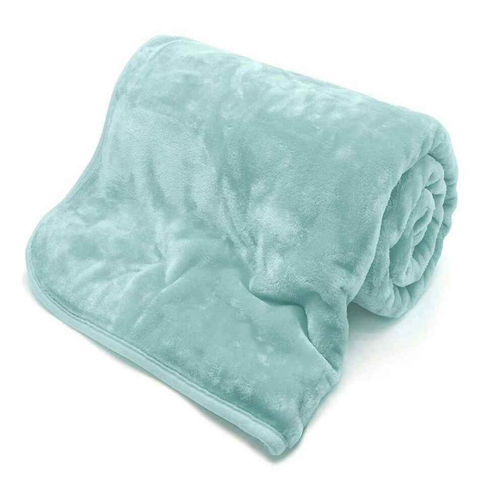 image 1 of Mink Duck Egg Blanket 200x240cm