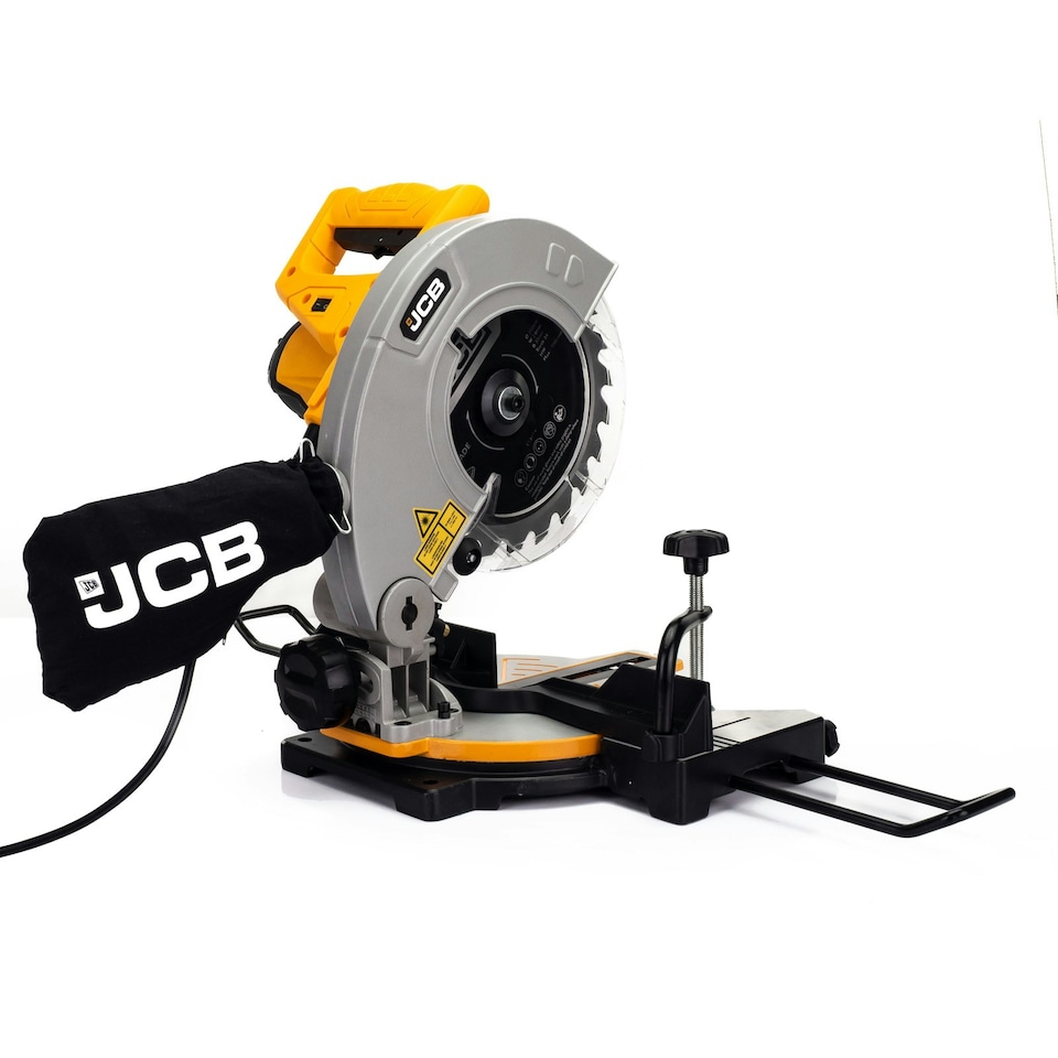 image 1 of JCB 210mm 8" Electric Compound Mitre Saw, Corded, 1100W, 230V | 21-MS-210-C