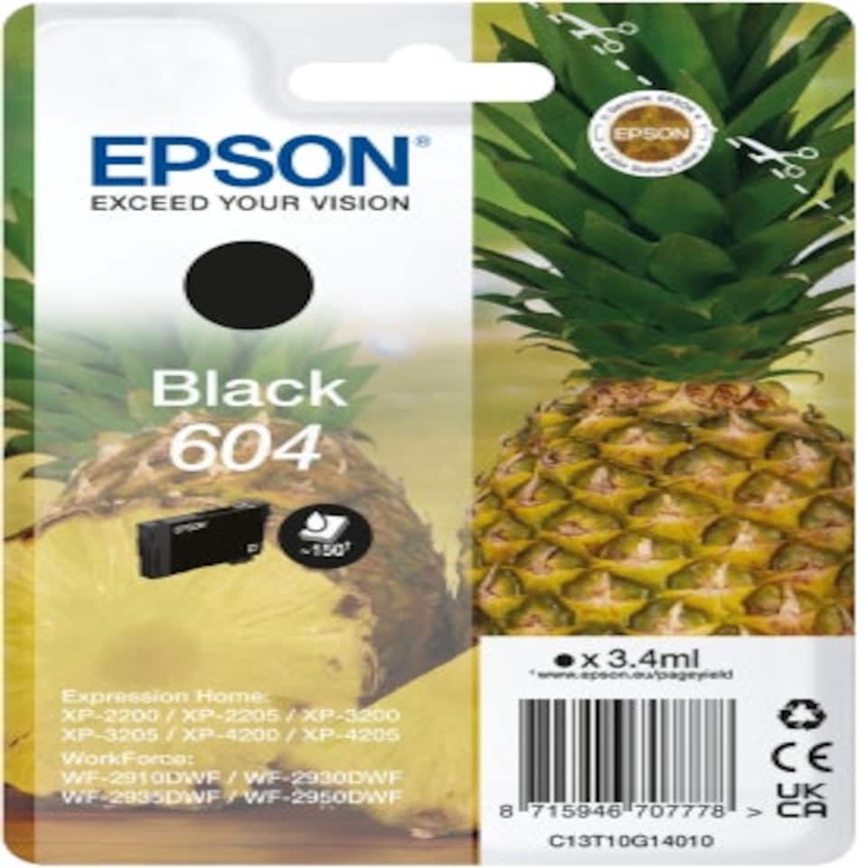 image 1 of Epson 604XL Black Ink Cartridge Black | Epson 604 Black Original Ink Cartridge