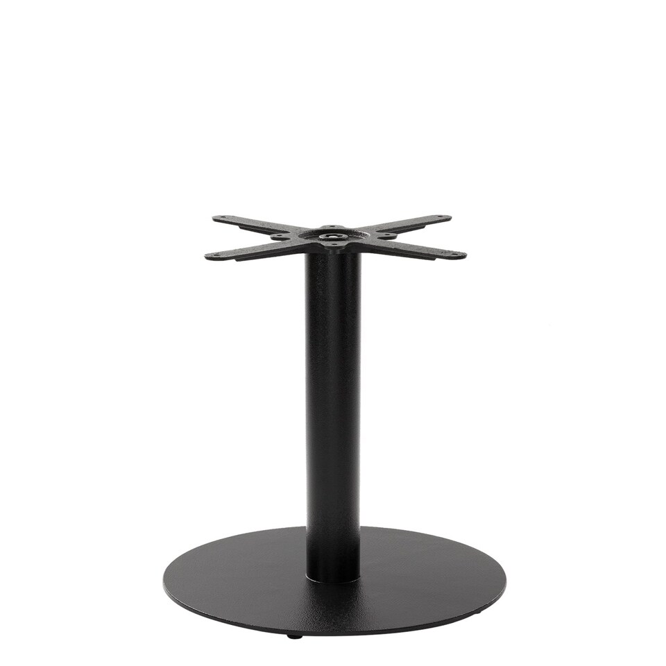 Black Cast Iron Round Table Base - Medium/Large - Height - 730 Mm Black