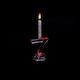 image 1 of Number 7 Flashing Colour Changing with 4 Candle Clear