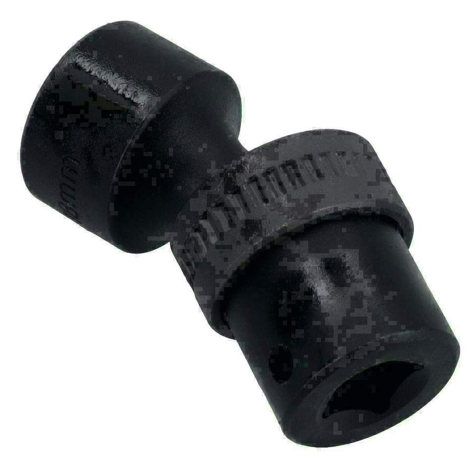 image 1 of 18mm 3/8in Drive Universal Swivel Wobble Metric Impact Shallow Socket
