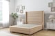 image 1 of Sloomy Sterling Pebble Plush Divan Bed Base No Drawers With 54 Inch Wingback Headboard & 12 Inch Matching Footboard | Brown | Pebble | Small Double | 1