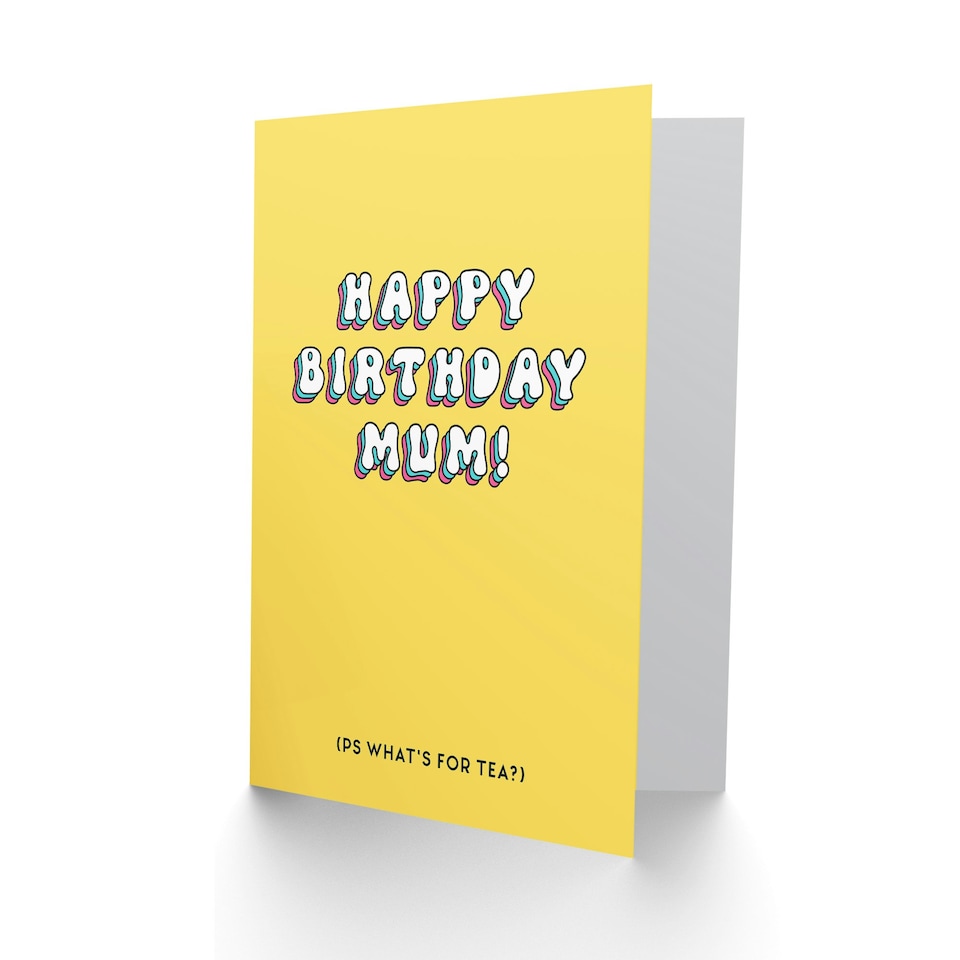 image 1 of Ps What's Tea Fun Joke Mum Funny Birthday Card