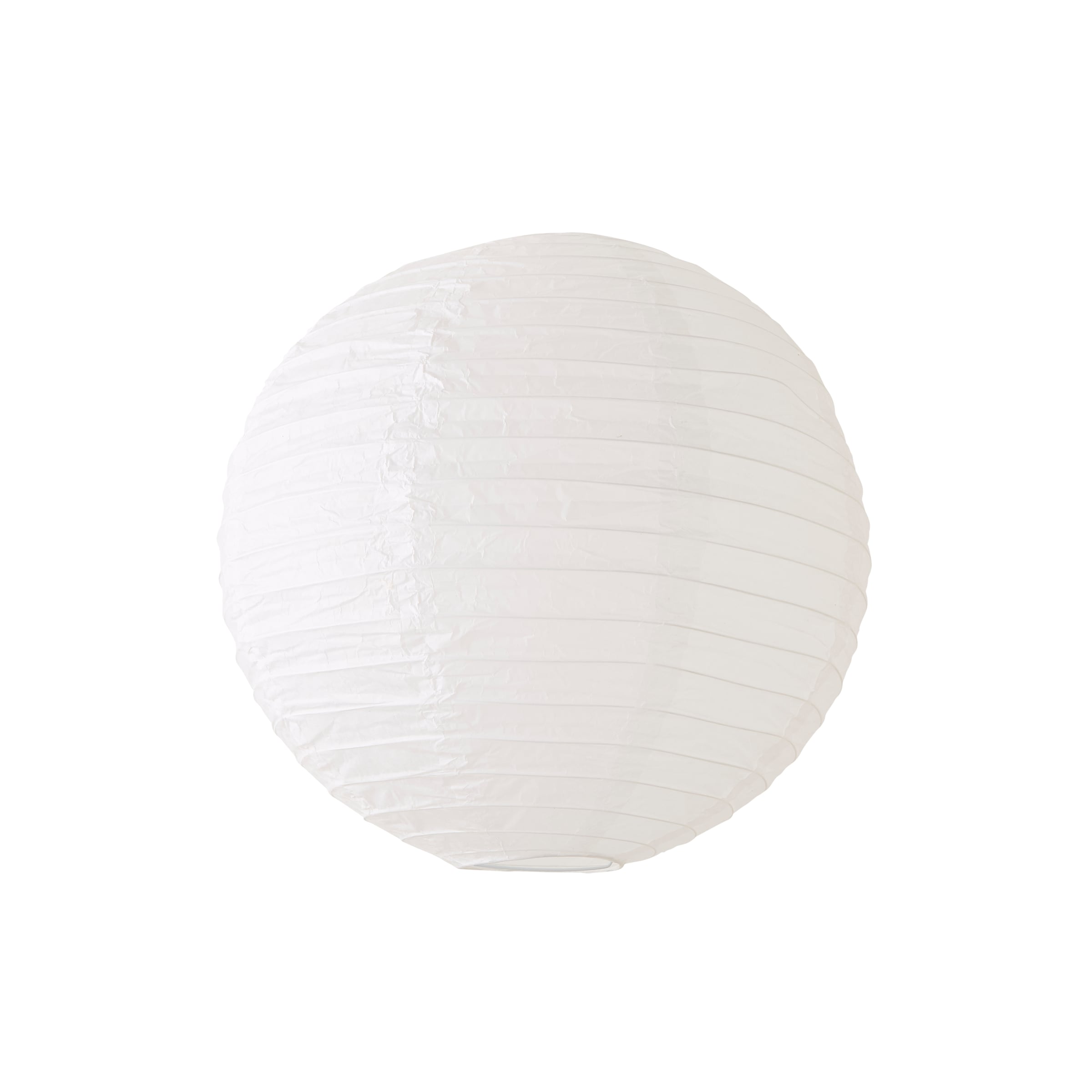 ValueLights Isla White Paper Globe Ball Dome Easy Fit Ceiling Lamp Shade with LED Bulb | Size: 16 inches