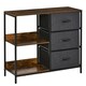image 1 of HOMCOM Chest Dresser Tower with 3 Drawers Storage Cabinet Organizer, Beige