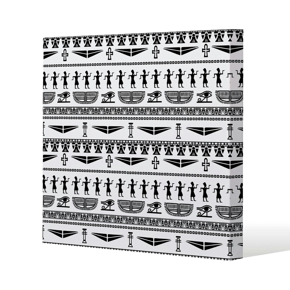 image 1 of Tribal Egyptian art (Canvas Print) 77 x 77 x 4cm