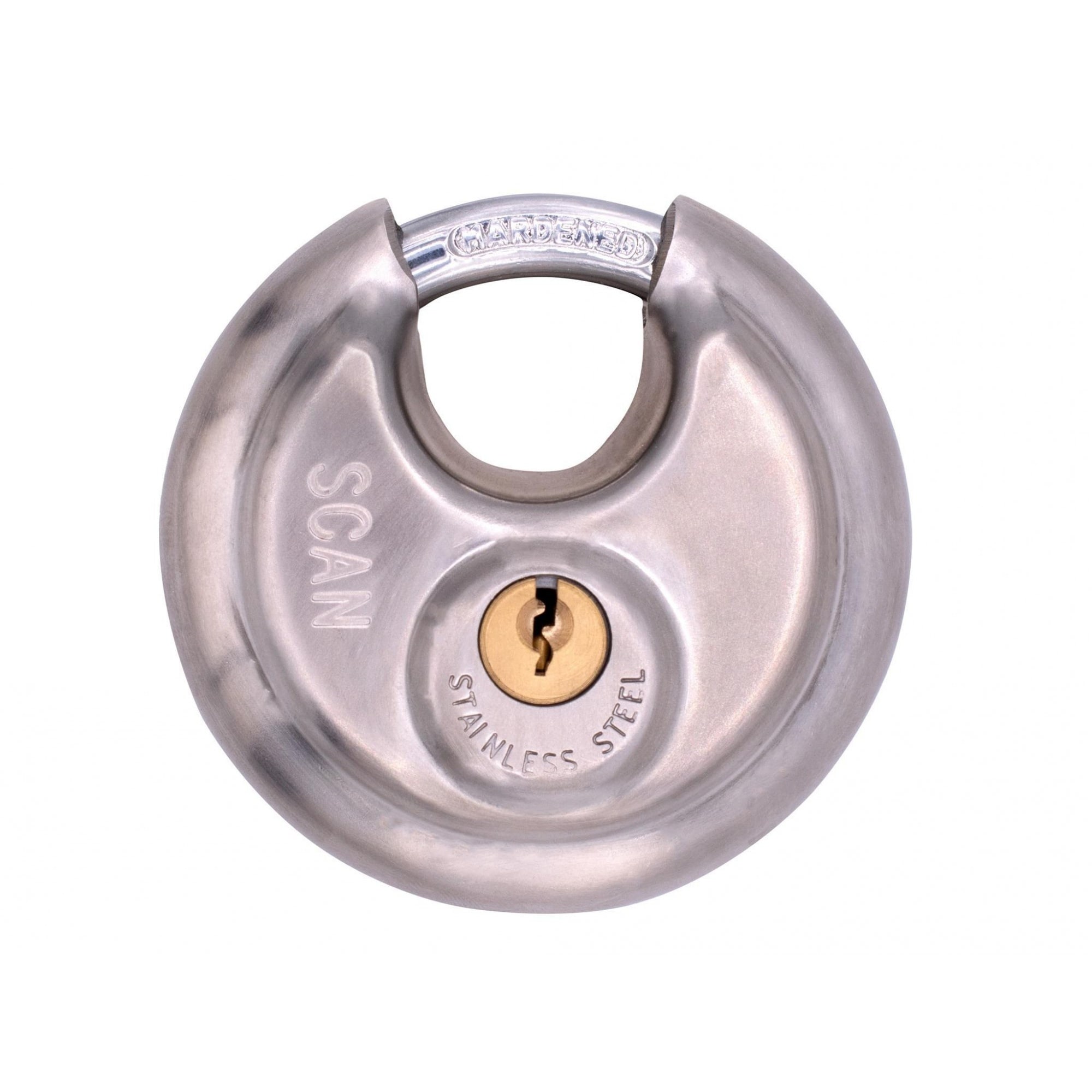 Scan Stainless Steel Disk Type Padlock Multi Multi Colour 1