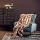 image 3 of Interiors by Premier Green Velvet Chair with Gold Finish Legs, Vertical Channel Tufted Comfort Seat, Winged-Back Velvet Armchair Green