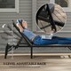 image 3 of Outsunny Folding Sun Lounger Set of 2, 5-Position Reclining Sun Bed 