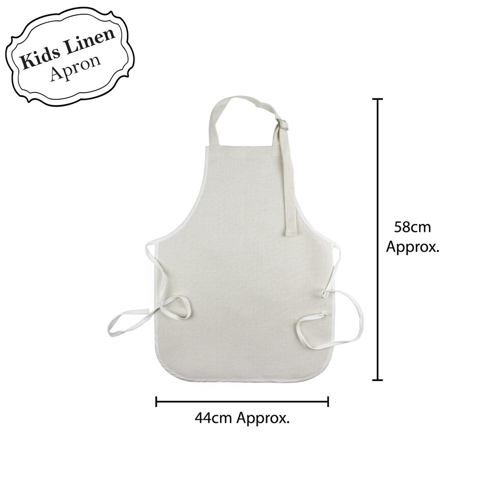 image 1 of Bunny Rabbit Childrens Small Linen Apron - Mummy's Helper