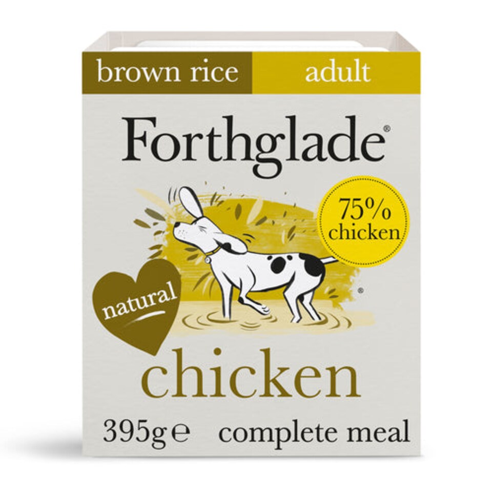 image 1 of Forthglade Chicken, Brown Rice and Vegetables Adult Wet Dog Food - 36 x 395g