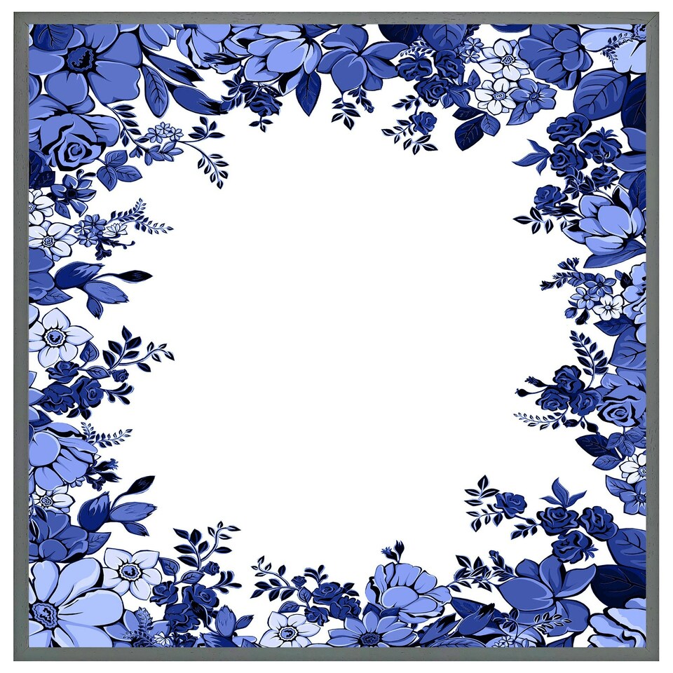 image 1 of Winter floral frame (Picture Frame) Brown | XL