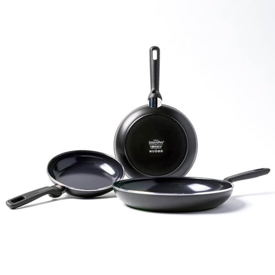 image 1 of GreenPan Memphis Non-Stick 20cm, 24cm & 28cm Frying Pan Set