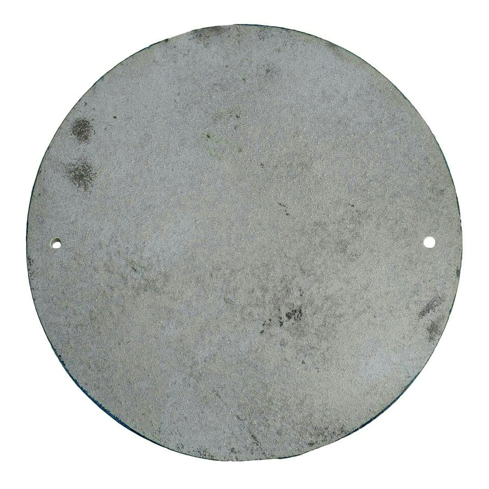 image 1 of Mobilgas Fuel Round Cast Iron Sign Plaque Wall Garage Petrol Workshop Shop