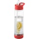 image 1 of Bullet Tutti Frutti Bottle With Infuser - Transparent/Red - 25.9 x 7.1 cm