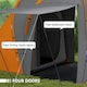 image 4 of Outsunny 4-6 Man Camping Tent with 2 Bedroom and Living Area