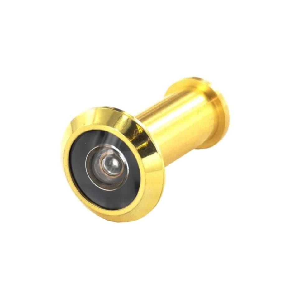Securit Brass Door Viewer - Brass - One Size