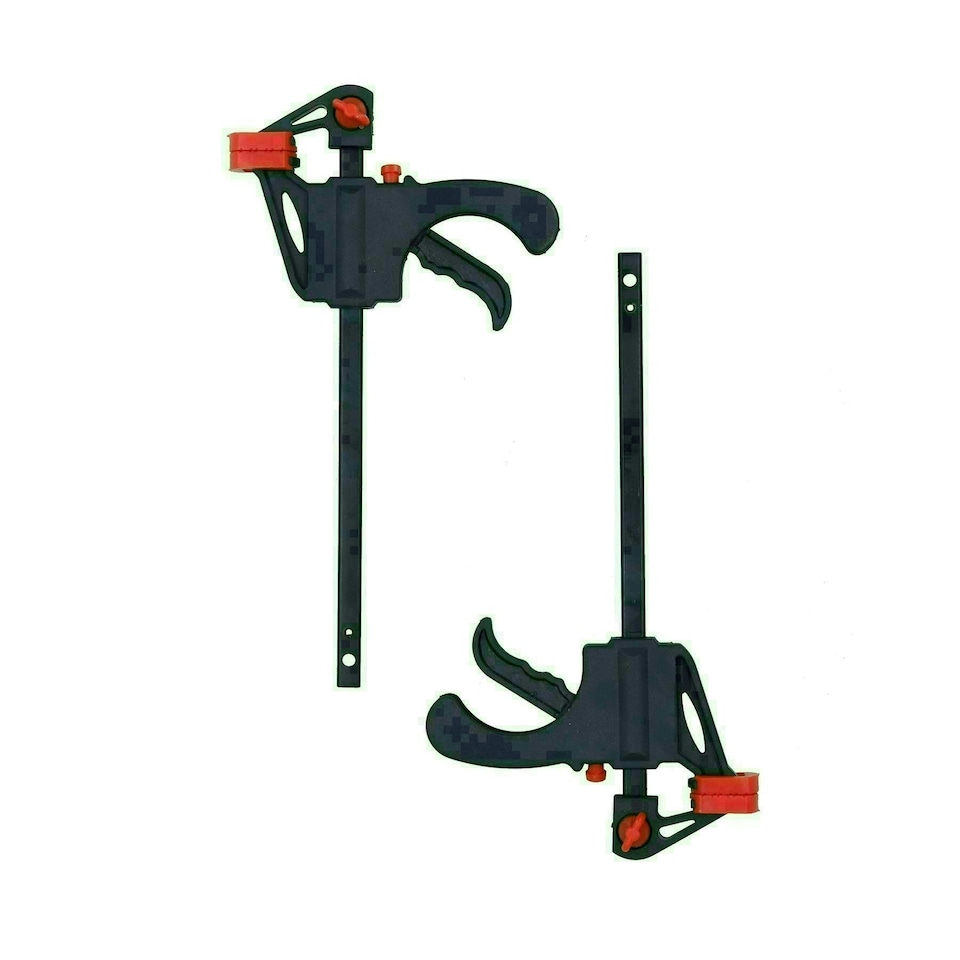image 1 of 4" Quick Release Rapid Bar Clamp Holder Grip Spreader Speed Clamps 6 Pack