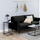 image 5 of Seaford Black Metal Side Table with Black Top