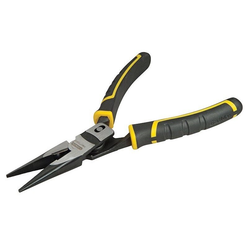 Stanley Hand Tools Fatmax Compound Action Long Nose Pliers 200mm (8in) - Multi Colour - One Size