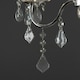 image 1 of ValueLights Varuna Glass Droplet IP44 Rated Bathroom Chandelier Pendant Ceiling Light | Chrome