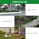 image 5 of Outsunny Garden Decorative Fence 4 Panels 44in x 12ft Steel Wire Border Edging