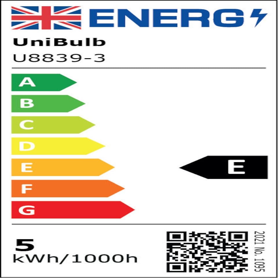 image 1 of UniBulb LED Golf Ball E27 470lm 4.2W 2700K (Warm White) Light Bulb - Pack of 3 | White | Warm White | 3