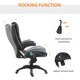 image 6 of HOMCOM 6-Point Massage Office Chair with Seat Heated for Home Office, PU Leather High Back Executive Desk Chair with Adjustable Height and 360 Swivel for Work Study, Black