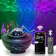 image 1 of ValueLights Childrens Sky Light Projector Matte Black Illuminated Decoration and Integrated LED 8W Multicolour Bulb