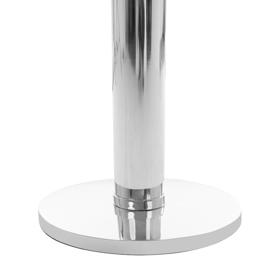 image 1 of Interiors by Premier Tall Floor Lamp with Tubular Base Silver