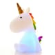 image 1 of Rechargeable Unicorn Night Light White
