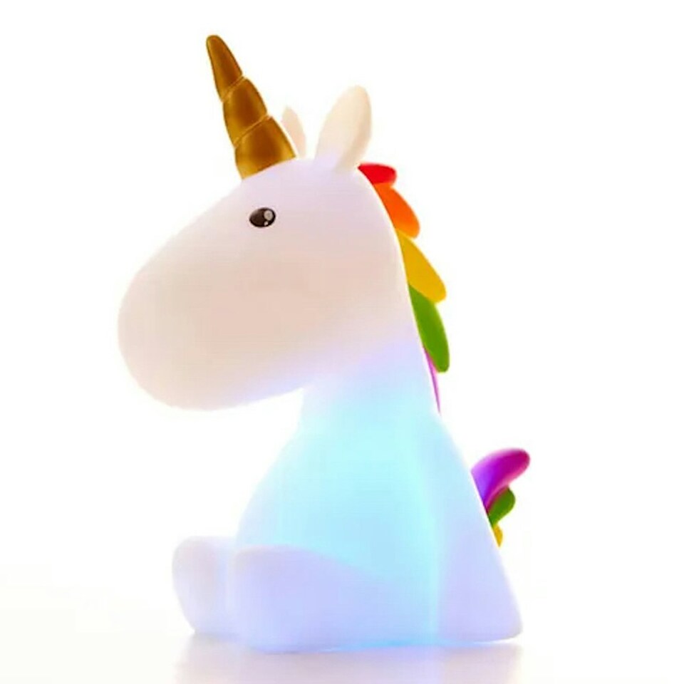 image 1 of Rechargeable Unicorn Night Light White