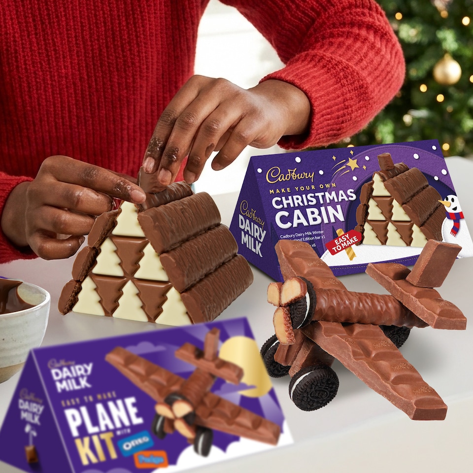 Oreo Bundle Cadbury Dairy Milk and Oreo Make Your Own Aeroplane & Christmas Cabin ...